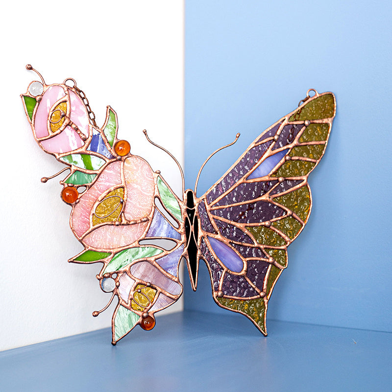 🦋Butterfly Panel Flowers Dream Sun Catcher🎀