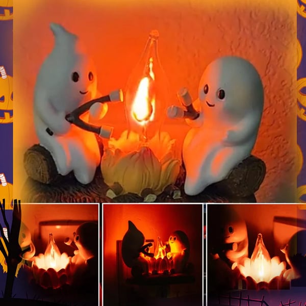 ✨Ghost Campfire Flickering Nightlight🎄