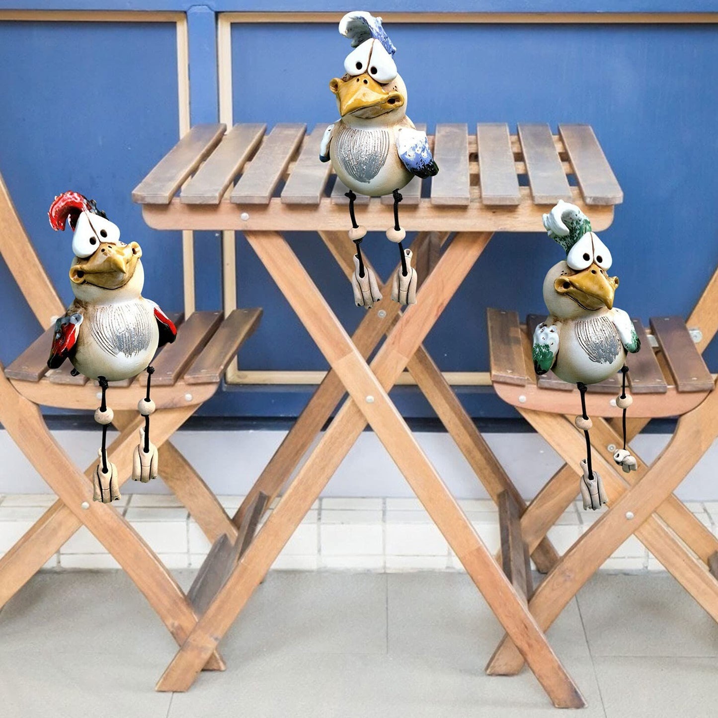 🔥 Funny 3 Resin Chickens-Garden Patio Decoration🥰