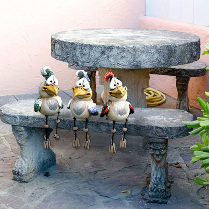 🔥 Funny 3 Resin Chickens-Garden Patio Decoration🥰