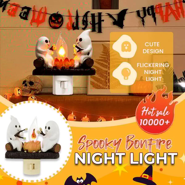 ✨Ghost Campfire Flickering Nightlight🎄