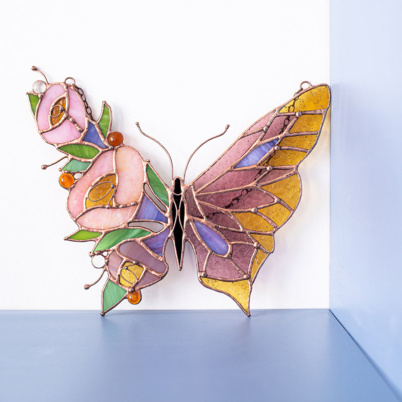 🦋Butterfly Panel Flowers Dream Sun Catcher🎀