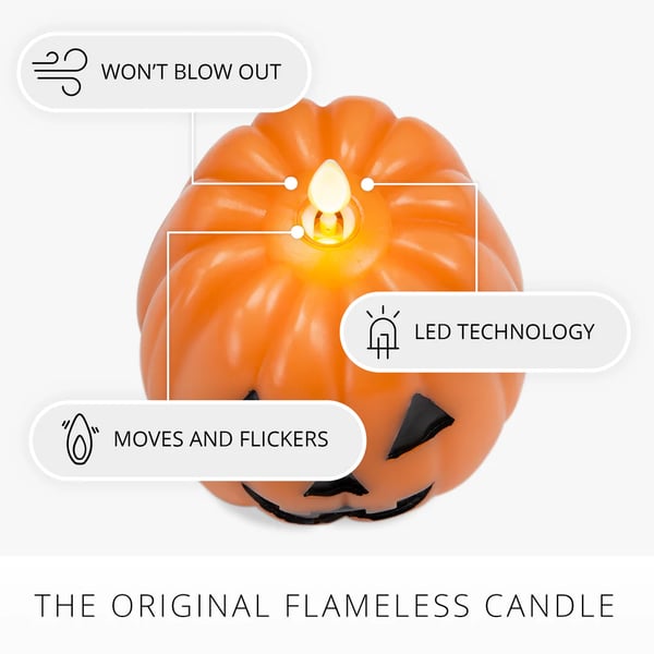 🎉Halloween Pumpkin and Ghost Flameless Candles🎀