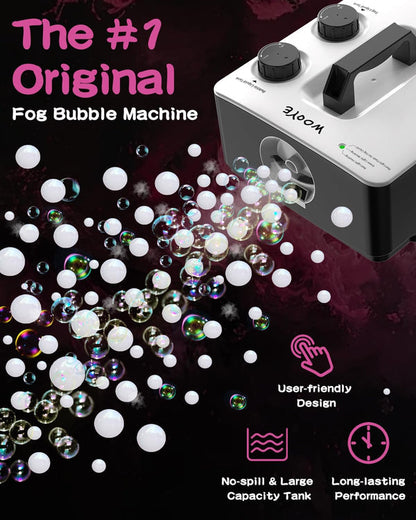 🎉Fog + Bubbles Combo Machine – Party, Wedding & Holiday Must-Have!🎀