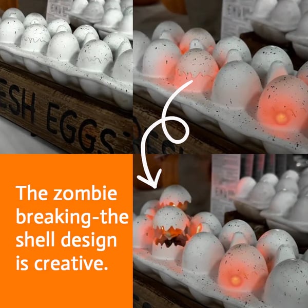 🐣Halloween Zombie Chick Lantern – Cute Yet Creepy Spooky Decor 🎃