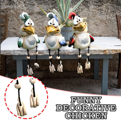🔥 Funny 3 Resin Chickens-Garden Patio Decoration🥰
