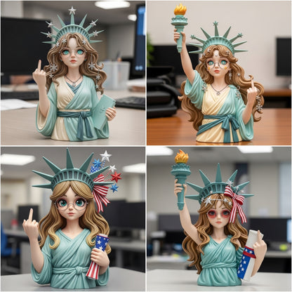 🗽Funny Middle Finger Statue of Liberty Sculpture🎀
