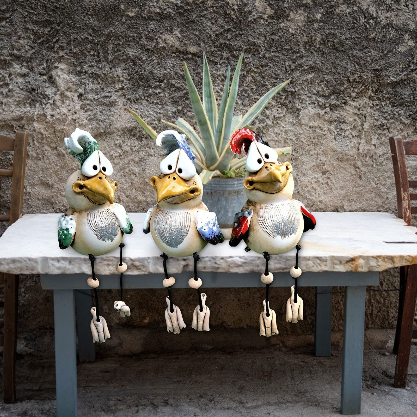 🔥 Funny 3 Resin Chickens-Garden Patio Decoration🥰