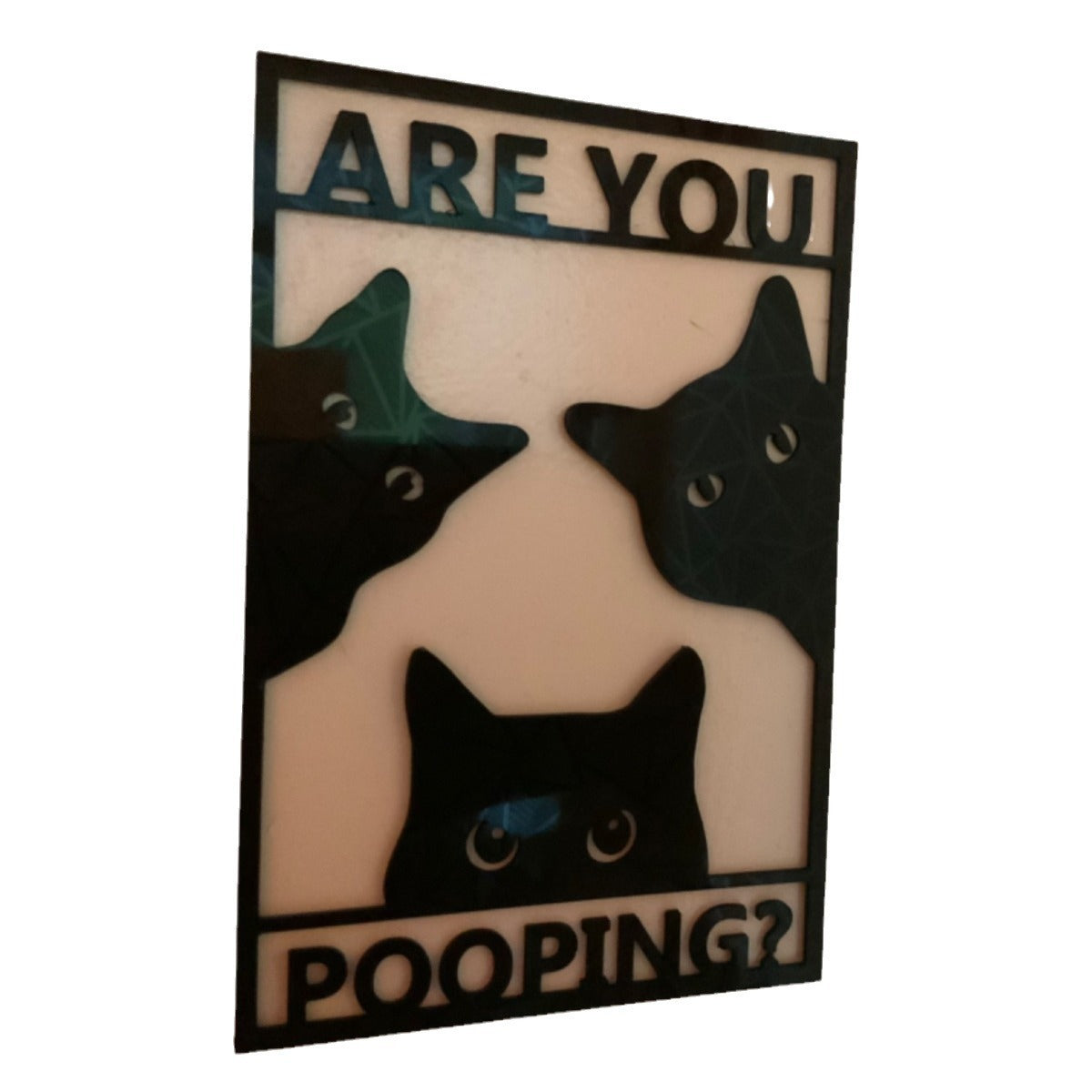 😻Cat Bathroom Sign - Are you pooping?🎀