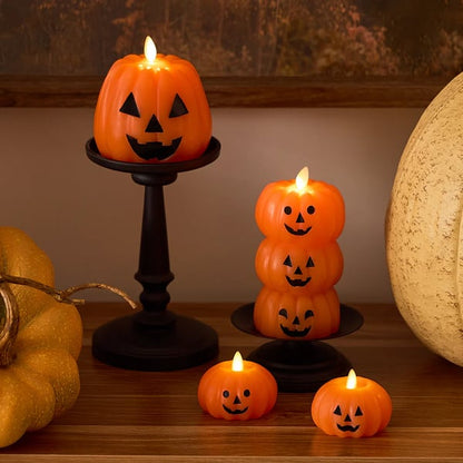 🎉Halloween Pumpkin and Ghost Flameless Candles🎀