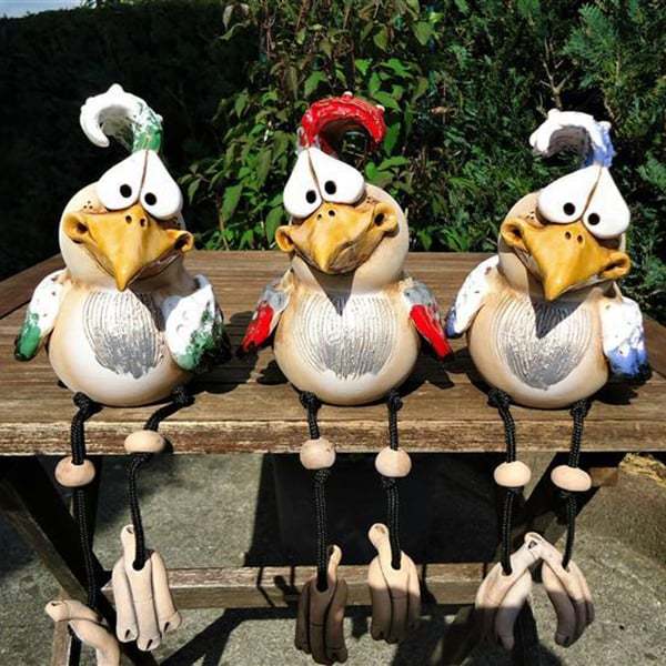 🔥 Funny 3 Resin Chickens-Garden Patio Decoration🥰