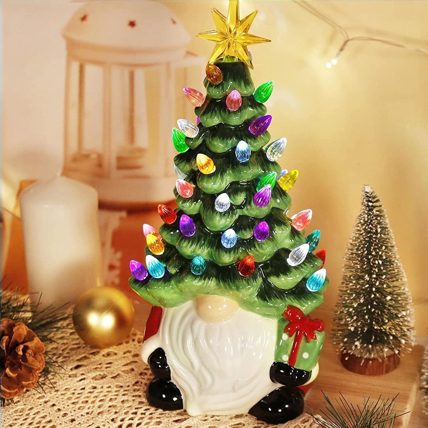 🎁Christmas dwarf decoration with light✨