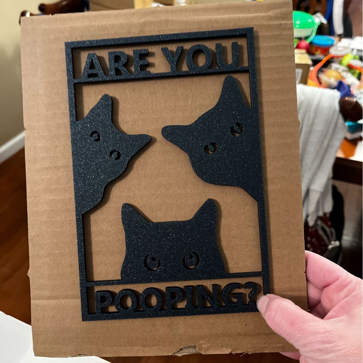 😻Cat Bathroom Sign - Are you pooping?🎀